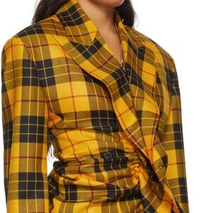 Jean Paul Gaultier Yellow and Black Patterned Jacket